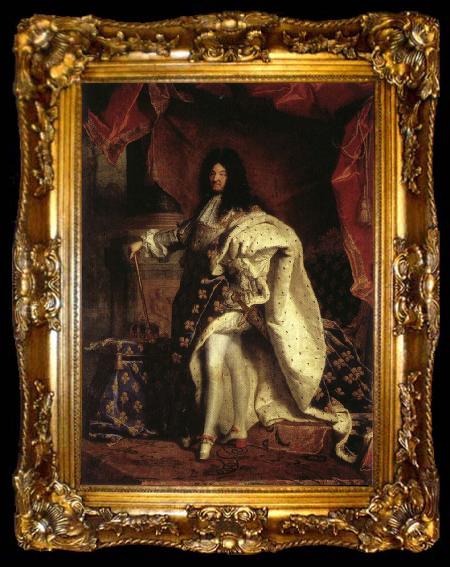 framed  Hyacinthe Rigaud Louis XIV,King of France, ta009-2